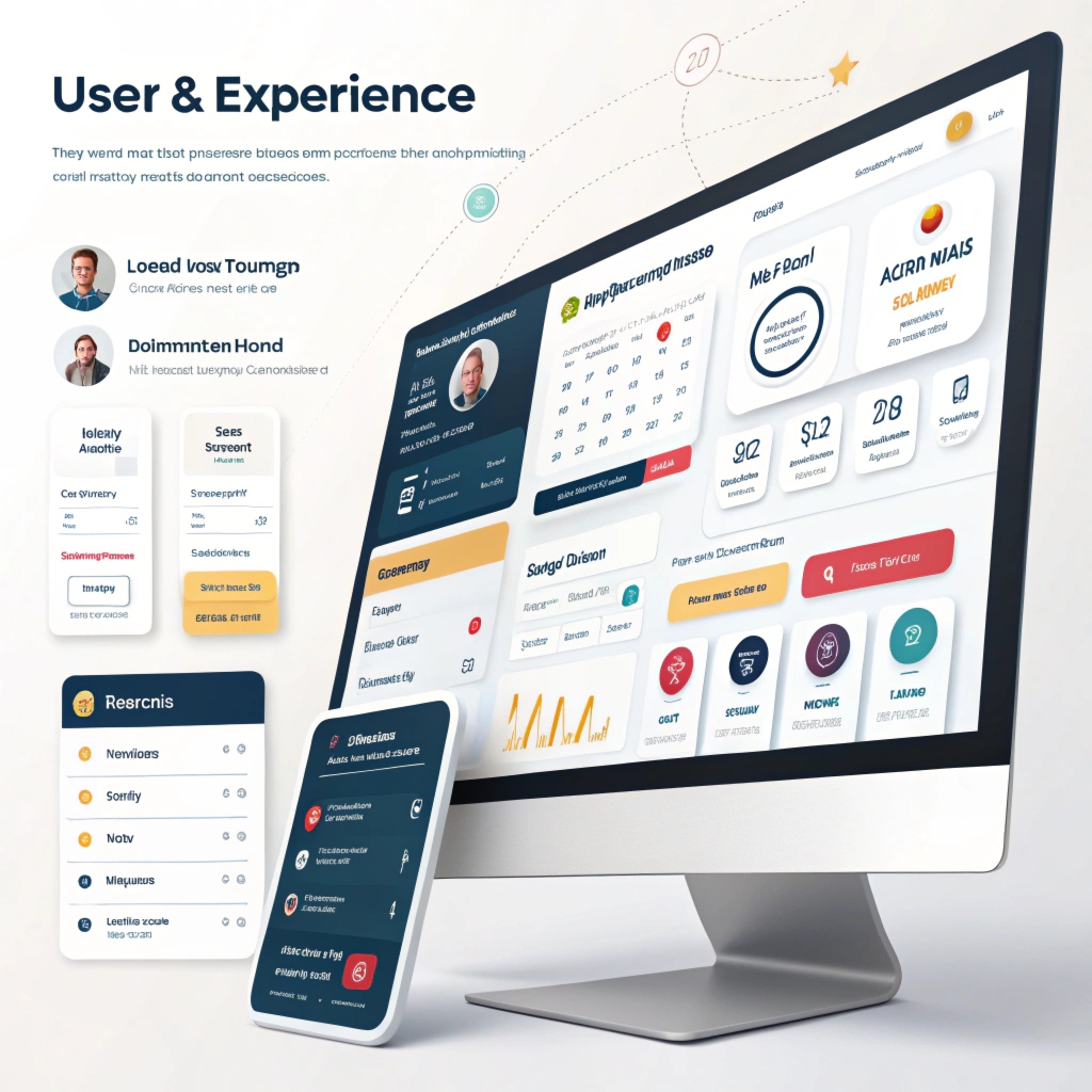 UX/UI Design Process Illustration